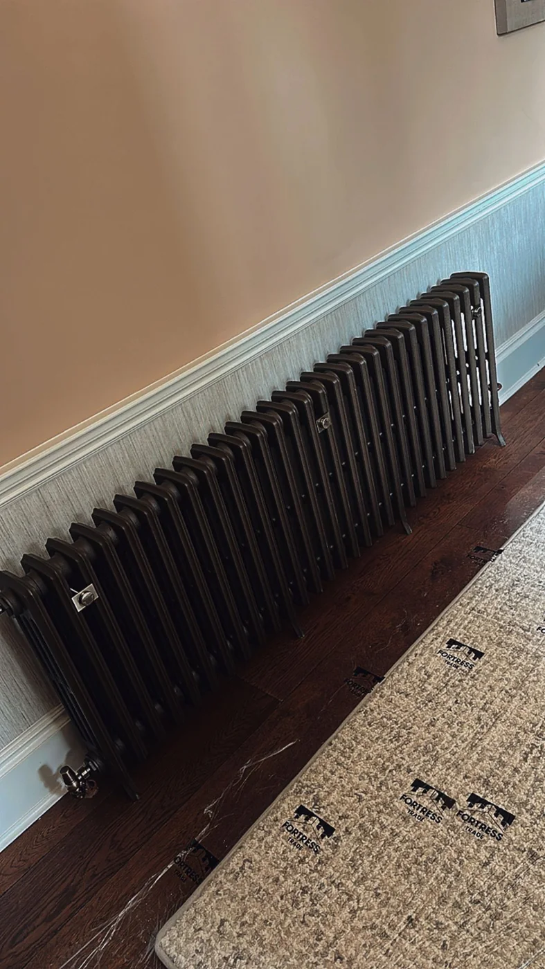 New radiator fitted by Heritage Heating Services