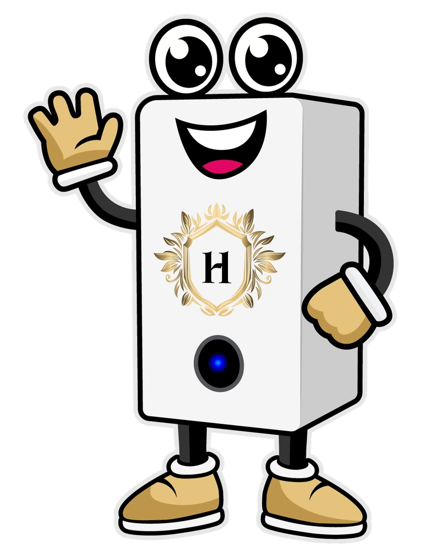 Heritage Heating Services boiler mascot