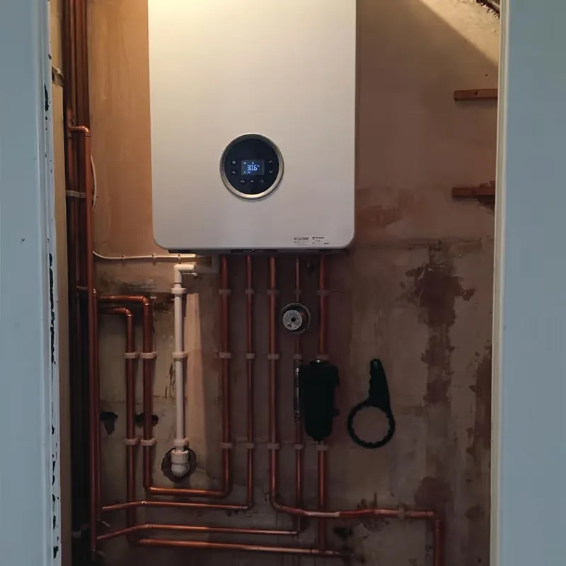 Central heating installation by Heritage Heating Services, showing our attention to pipework detail