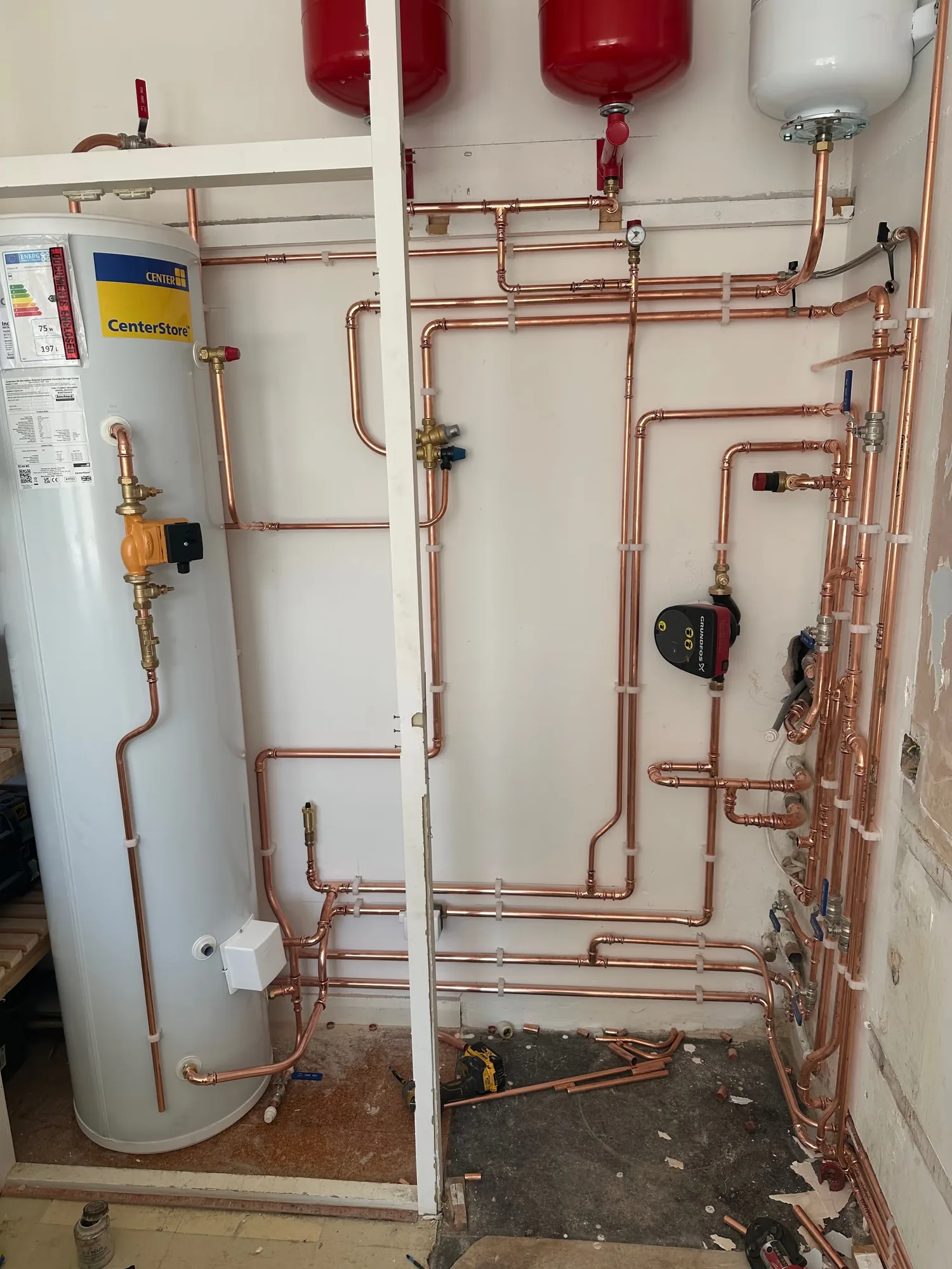 Unvented hot water cylinder installed by Heritage Heating Services across Bristol and Bath (photo 5)