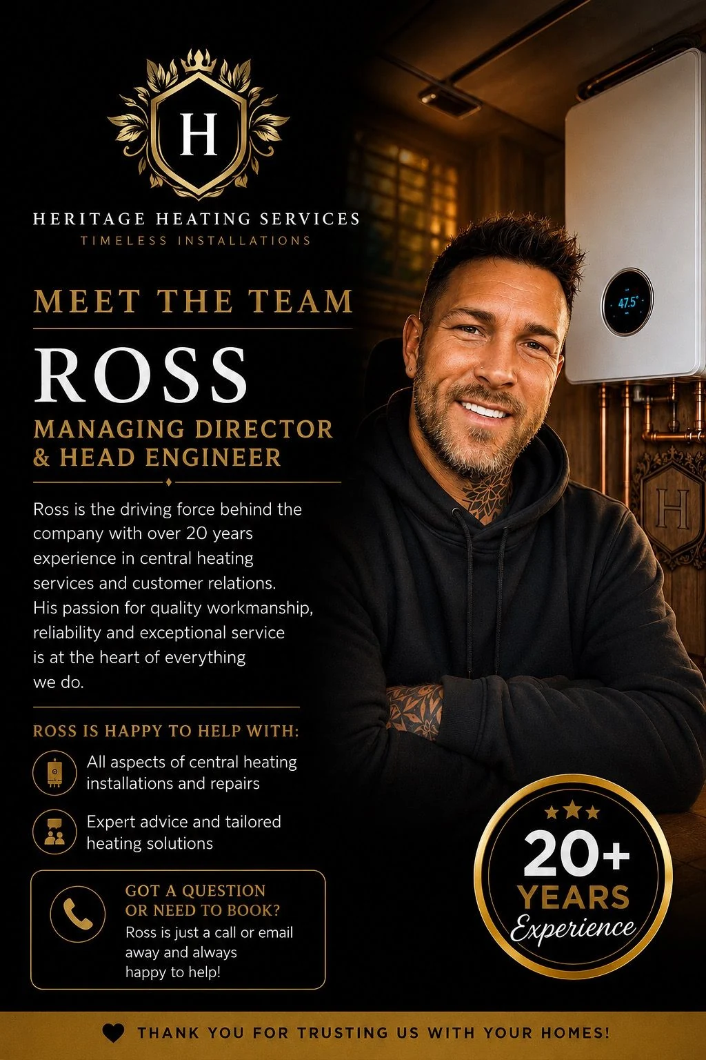 Meet the team: Ross, Managing Director and Head Engineer at Heritage Heating Services
